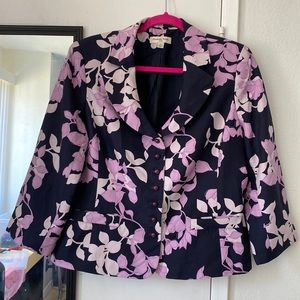 AMANDA SMITH.  Print Jacket.    Size 14